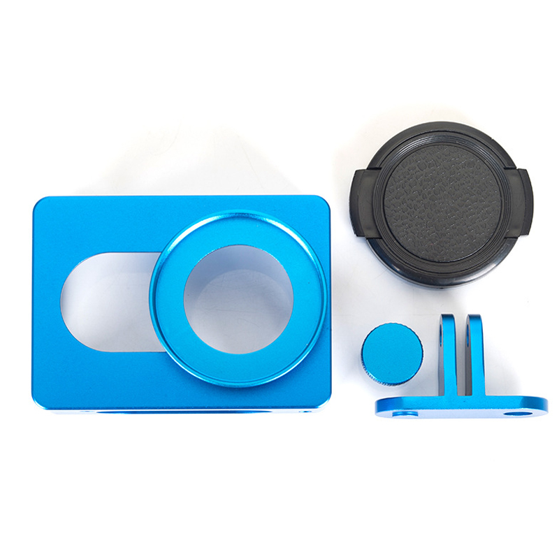 XiaoMi XiaoYi Action Camera Aluminum Alloy Protective Frame Housing Case With Lens Cap And Accessories